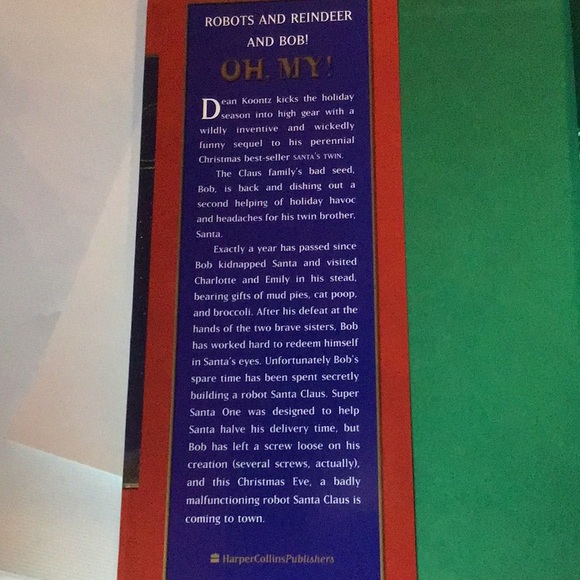 Santa's Twin & Robot Santa vintage Books by Dean Koontz scarce collectible pair - Picture 2 of 14